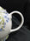 222 Fifth Lyanna Blue, Blue Flowers: Teapot & Lid, 7" Tall