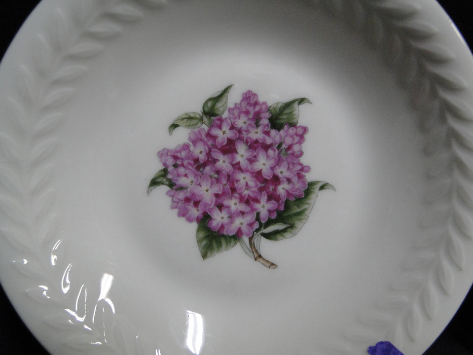 Haviland (New York) Regents Park Lilac, Purple Flower: Fruit Bowl, 5", As Is