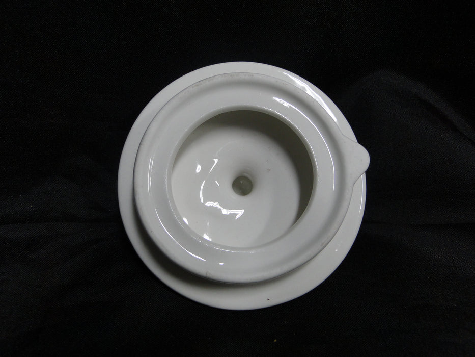 Grace's Teaware Purple Florals on White: Teapot & Lid, 7"Tall