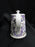 Grace's Teaware Purple Florals on White: Teapot & Lid, 7"Tall