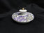 Grace's Teaware Purple Florals on White: Teapot & Lid, 7"Tall
