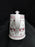Grace's Teaware Pink Roses & Pink Band on White: Teapot & Lid, 7"Tall