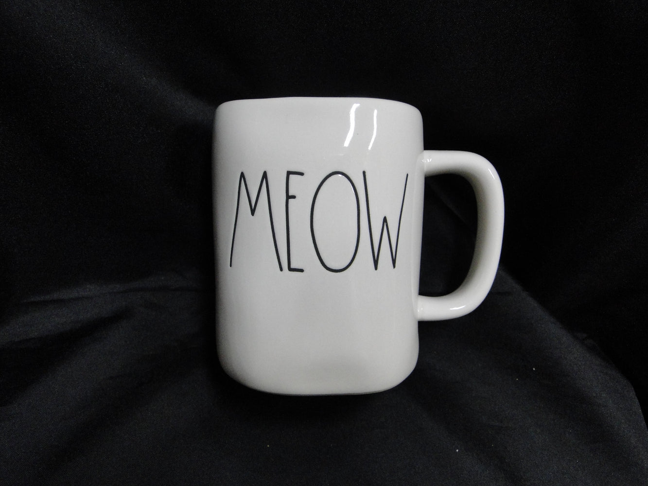 Magenta Artisan Farmhouse, Rae Dunn: "Meow" Mug (s), 4 3/4" Tall