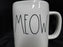 Magenta Artisan Farmhouse, Rae Dunn: "Meow" Mug (s), 4 3/4" Tall