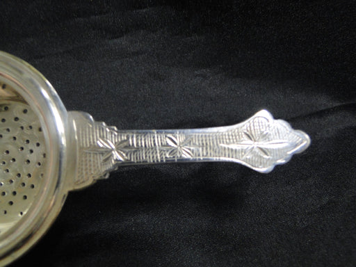 EPNS, Electroplated Nickle Silver: Tea Strainer, 6" Long x 2 1/2" Wide