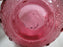 Pilgrim Bennington Cranberry Glass, Embossed: Creamer & Open Sugar Bowl Set