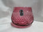 Pilgrim Bennington Cranberry Glass, Embossed: Creamer & Open Sugar Bowl Set