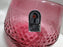 Pilgrim Bennington Cranberry Glass, Embossed: Creamer & Open Sugar Bowl Set