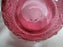 Pilgrim Bennington Cranberry Glass, Embossed: Creamer & Open Sugar Bowl Set