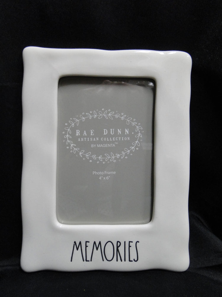 Magenta Artisan Farmhouse, Rae Dunn: "Memories" Picture Frame, 4" x 6" Photo