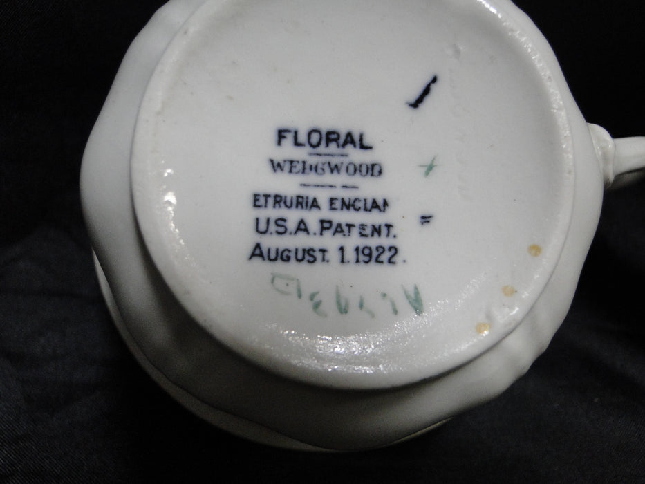 Wedgwood Floral, A6793, Flowers, Green Trim: Cup & Saucer Set (s), 2 1/4"