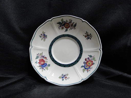 Wedgwood Floral, A6793, Flowers, Green Trim: 5 5/8" Saucer (s) Only