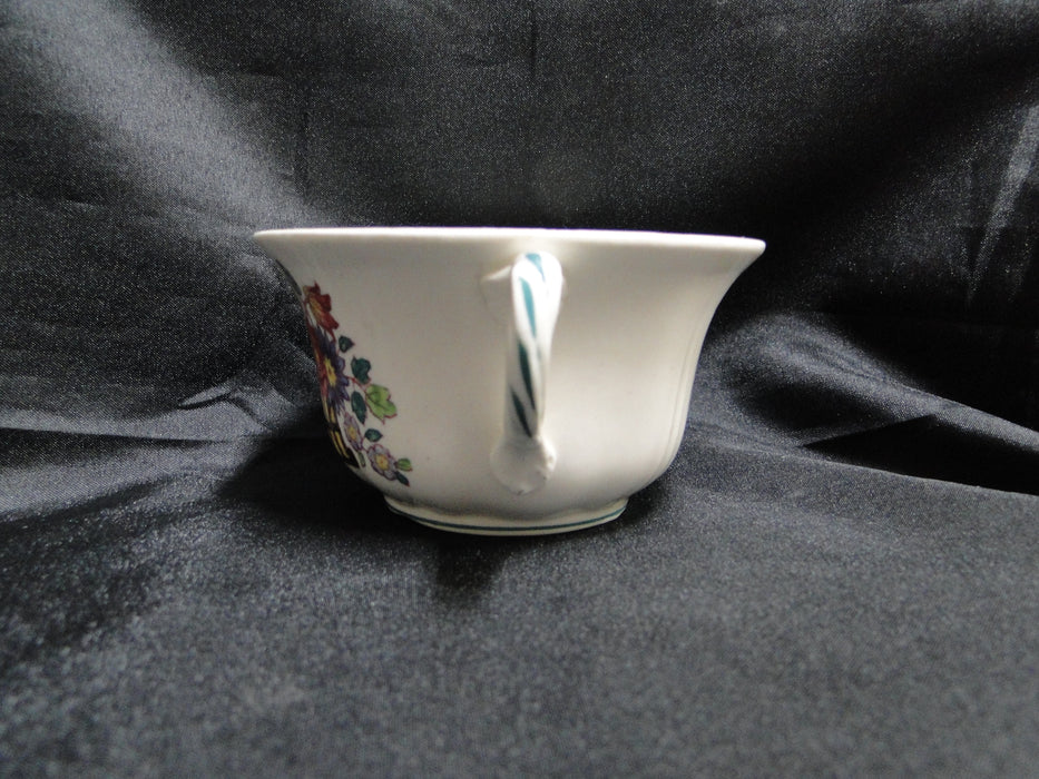Wedgwood Floral, A6793, Flowers, Green Trim: Cup & Saucer Set (s), 2 1/4"