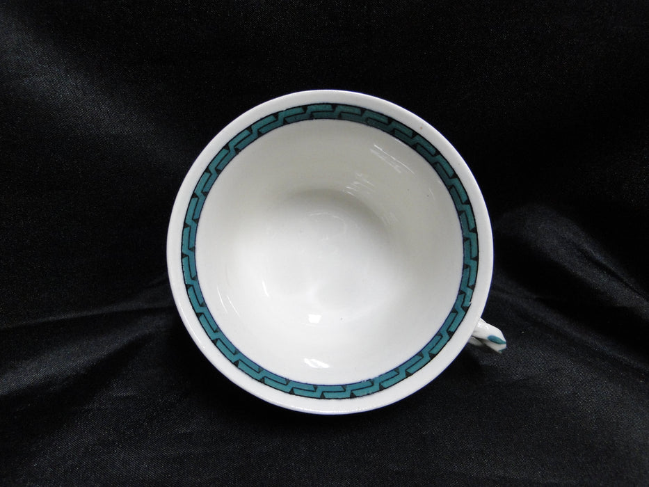 Wedgwood Floral, A6793, Flowers, Green Trim: Cup & Saucer Set (s), 2 1/4"