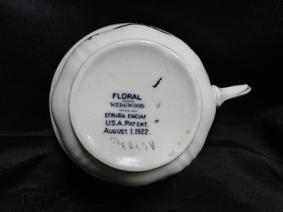 Wedgwood Floral, A6793, Flowers, Green Trim: Cup & Saucer Set (s), 2 1/4"