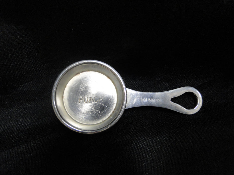 Silverplate 2-Sided Egg Server w/ POACH & BOIL Imprints, 3 5/8" Long