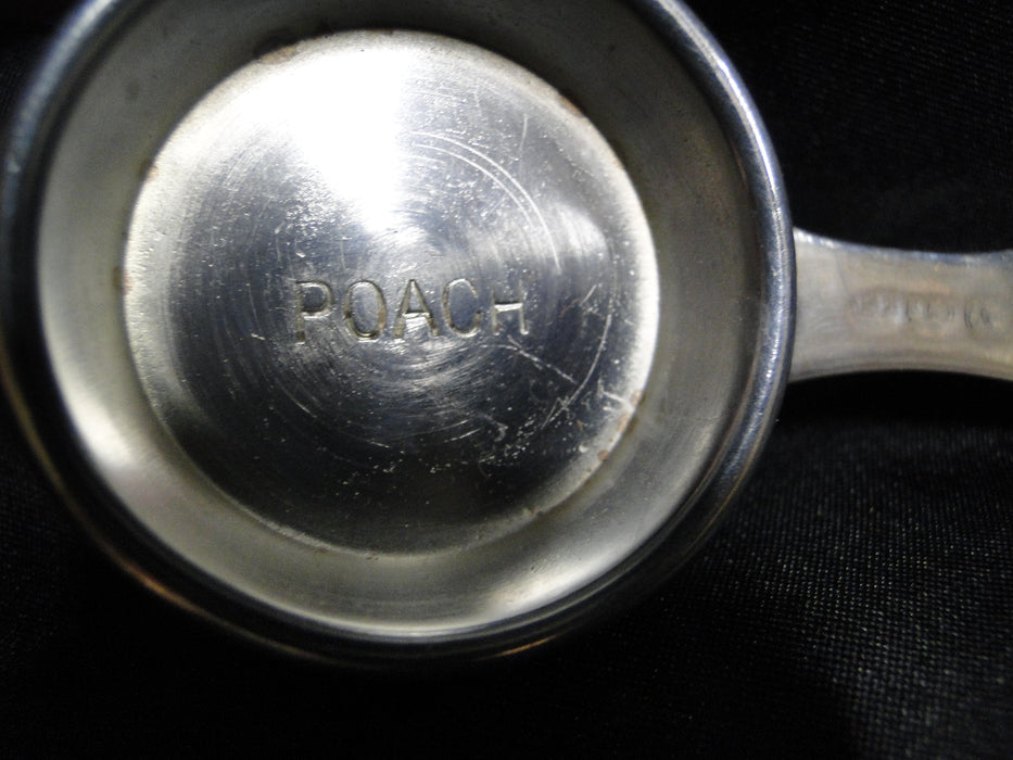 Silverplate 2-Sided Egg Server w/ POACH & BOIL Imprints, 3 5/8" Long