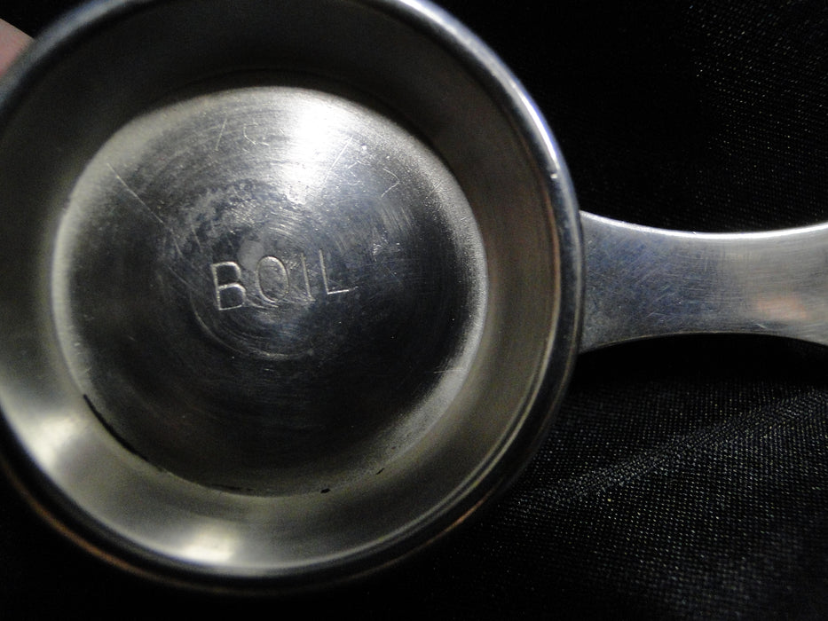 Silverplate 2-Sided Egg Server w/ POACH & BOIL Imprints, 3 5/8" Long