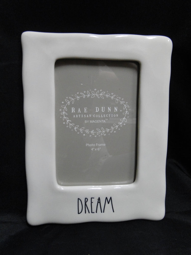 Magenta Artisan Farmhouse, Rae Dunn: "Dream" Picture Frame, 4" x 6" Photo