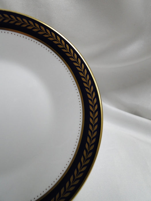 Coalport Blue Wheat, Gold Laurel on Cobalt: Flat Cup & Saucer Set (s), 2 1/4"