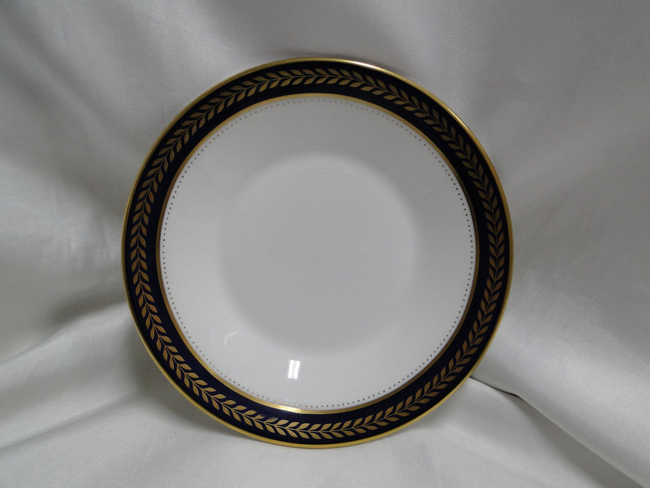 Coalport Blue Wheat, Gold Laurel on Cobalt: Flat Cup & Saucer Set (s), 2 1/4"