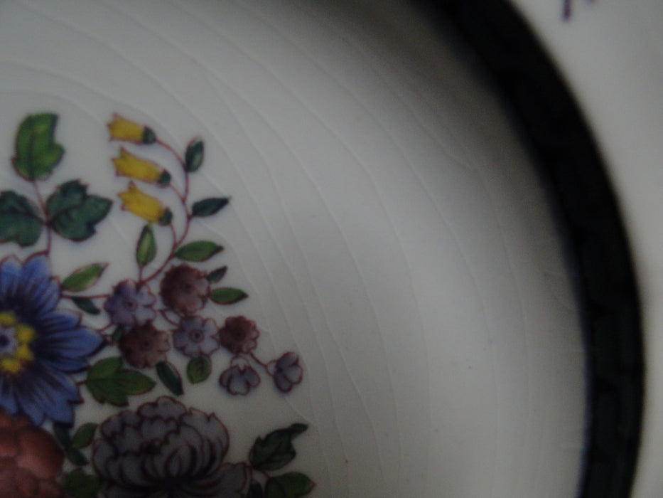 Wedgwood Floral, A6793, Flowers, Green Trim: Bread Plate (s), 6 3/8", Crazing