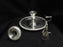 Silverplate w/ Rope Edge: Candlestick Holder w/ Thumb Rest, Hanging Snuffer