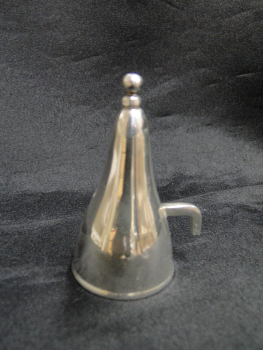 Silverplate w/ Rope Edge: Candlestick Holder w/ Thumb Rest, Hanging Snuffer