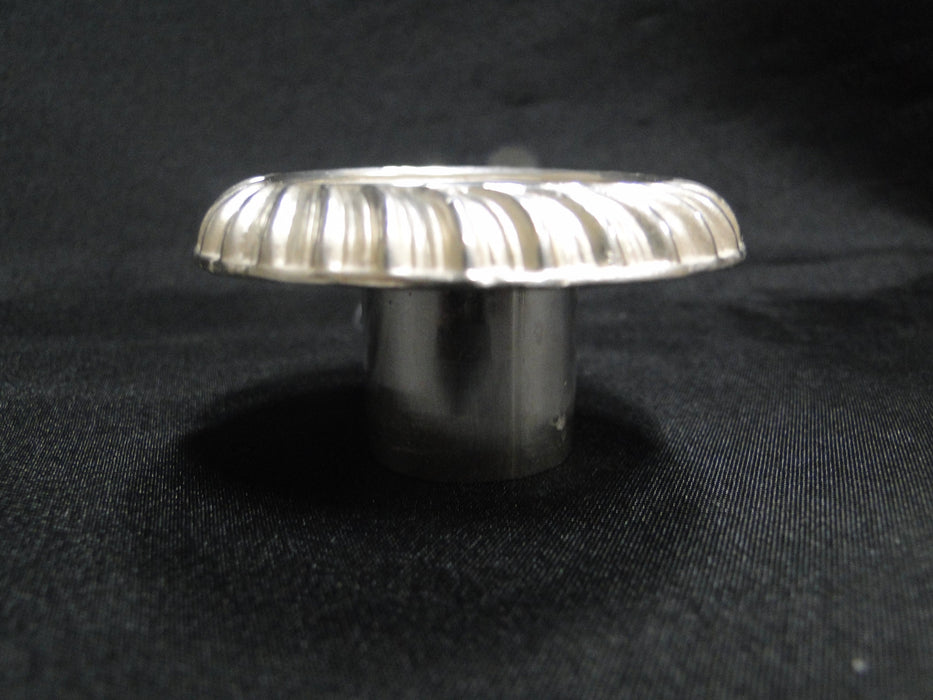 Silverplate w/ Rope Edge: Candlestick Holder w/ Thumb Rest, Hanging Snuffer