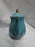 Grace's Teaware Teal w/ Gold Trim, Fluted: Teapot & Lid, 8" Tall