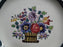 Wedgwood Floral, A6793, Flowers, Green Trim: Bread Plate (s), 6 3/8", As Is