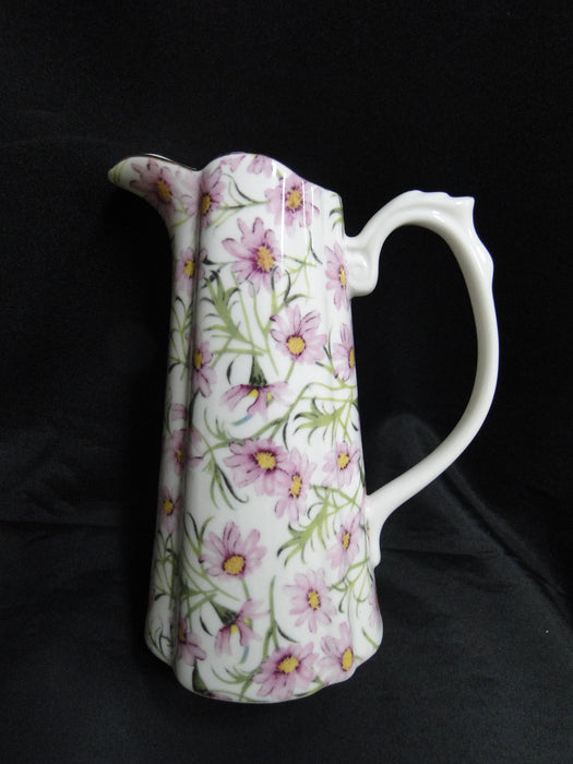Grace's Teaware Pink Florals & Green Leaves: Serving Pitcher (s), 7 3/8" Tall