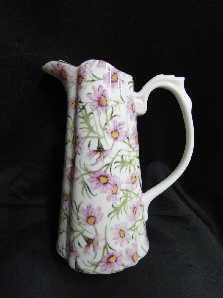 Grace's Teaware Pink Florals & Green Leaves: Serving Pitcher (s), 7 3/8" Tall