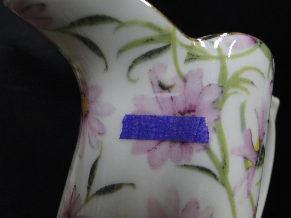 Grace's Teaware Pink Florals & Green Leaves: Serving Pitcher (s), 7 3/8" Tall
