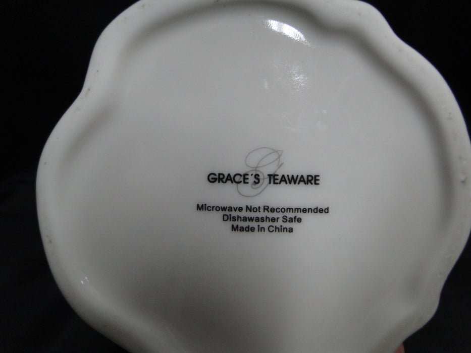 Grace's Teaware Pink Florals & Green Leaves: Serving Pitcher (s), 7 3/8" Tall