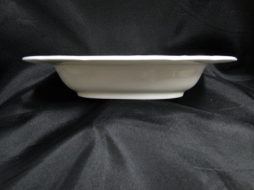 Coalport St Louis, White w/ Blue, Rust, Gold: Oval Serving Bowl, 9 3/8"