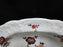 Coalport St Louis, White w/ Blue, Rust, Gold: Oval Serving Bowl, 9 3/8"