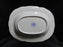 Coalport St Louis, White w/ Blue, Rust, Gold: Oval Serving Bowl, 9 3/8"
