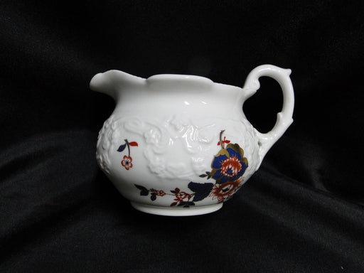 Coalport St Louis, White w/ Blue, Rust, Gold: Creamer / Cream Pitcher, 2 3/4"