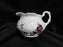 Coalport St Louis, White w/ Blue, Rust, Gold: Creamer / Cream Pitcher, 2 3/4"