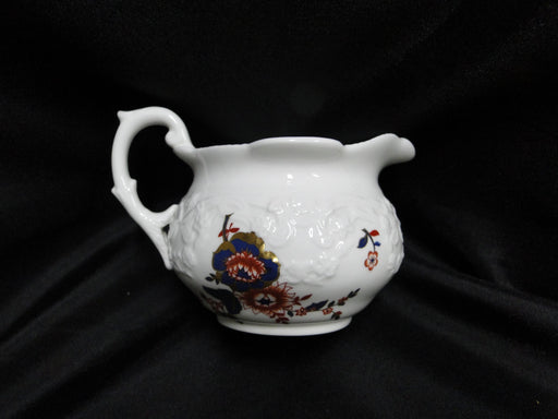 Coalport St Louis, White w/ Blue, Rust, Gold: Creamer / Cream Pitcher, 2 3/4"