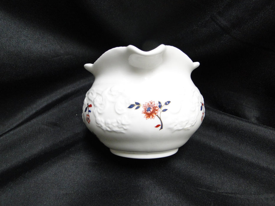 Coalport St Louis, White w/ Blue, Rust, Gold: Creamer / Cream Pitcher, 2 3/4"