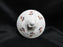 Coalport St Louis, White w/ Blue, Rust, Gold: Sugar Bowl & Lid, 3 3/4" Tall