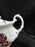 Coalport St Louis, White w/ Blue, Rust, Gold: Sugar Bowl & Lid, 3 3/4" Tall