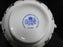 Coalport St Louis, White w/ Blue, Rust, Gold: Sugar Bowl & Lid, 3 3/4" Tall