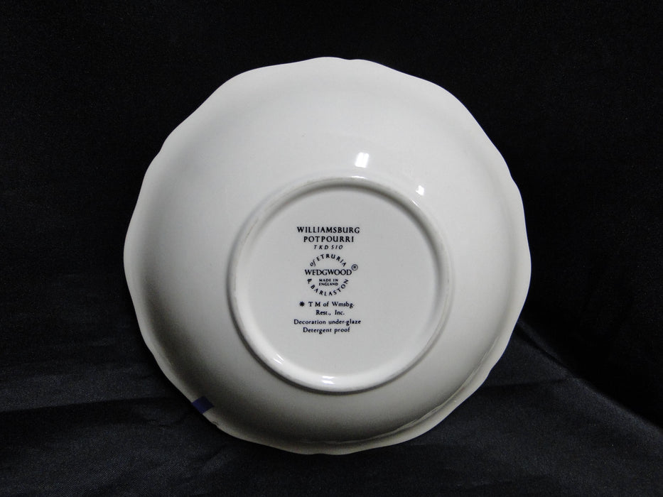 Wedgwood Williamsburg Potpourri, Multicolored Florals: Cereal Bowl 6 3/8", As Is