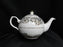 Grace's Teaware White w/ Gold Design: Teapot & Lid, 6"