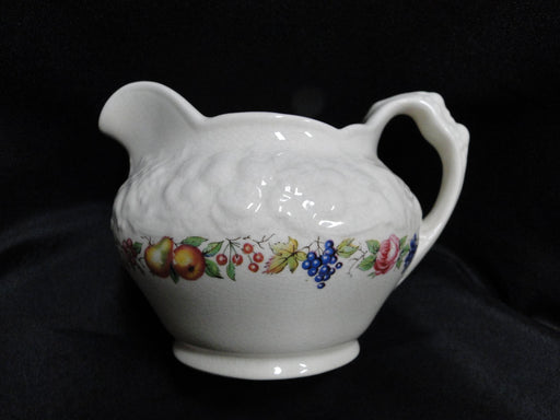 Crown Ducal Florentine Garden, Fruit: Creamer / Cream Pitcher, 3", Crazing
