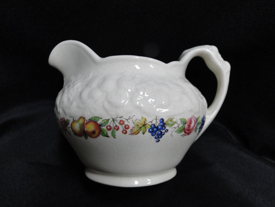 Crown Ducal Florentine Garden, Fruit: Creamer / Cream Pitcher, 3", Crazing