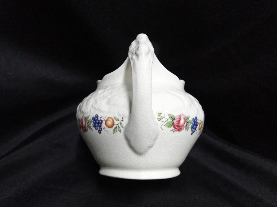 Crown Ducal Florentine Garden, Fruit: Creamer / Cream Pitcher, 3", Crazing